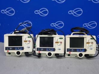 3 x Physio Control Lifepak 20e Defibrillator with Pacer Function