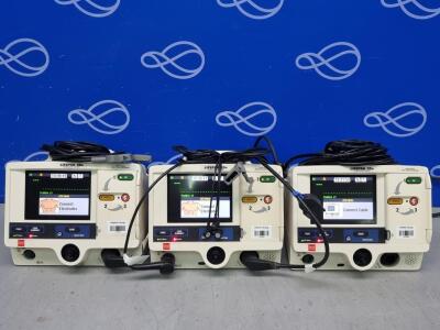 3 x Physio Control Lifepak 20e Defibrillator with Pacer Function