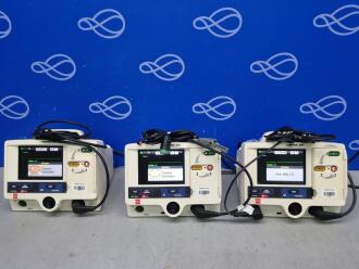 3 x Physio Control Lifepak 20e Defibrillator with Pacer Function