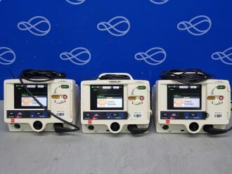 3 x Physio Control Lifepak 20e Defibrillator with Pacer Function