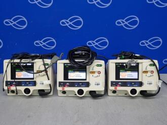 3 x Physio Control Lifepak 20e Defibrillator with Pacer Function