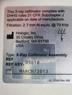 Hologic Fluoroscan InSight-FD Mini C-Arm Image Intensifier - 10