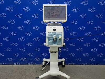 Draeger Babylog VN500 Ventilator with Infinity C500 Monitor on Trolley