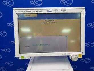 Draeger Babylog VN500 Ventilator with Infinity C500 Monitor on Trolley - 4