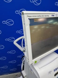 Draeger Babylog VN500 Ventilator with Infinity C500 Monitor on Trolley - 5