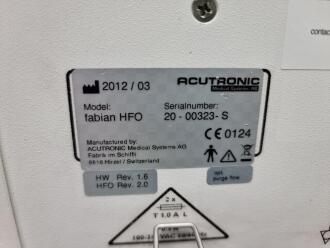 Acutronic Fabian HFO Ventilator on Rollstand - 5