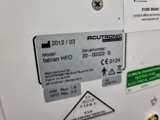 Acutronic Fabian HFO Ventilator on Rollstand - 5