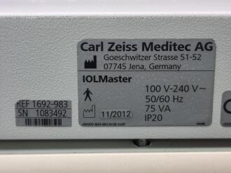 Zeiss IOL Master 500 Optical Biometer on Table - 3