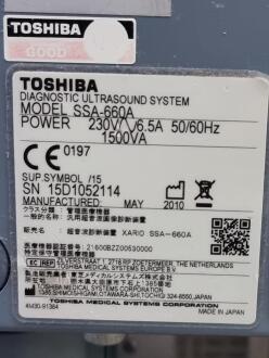 Toshiba Xario SSA-660A Ultrasound System - No HDD - 6