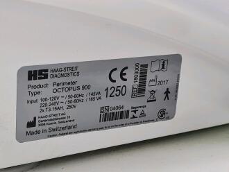 Haag Streit Octopus 900 Field View Analyser - 6