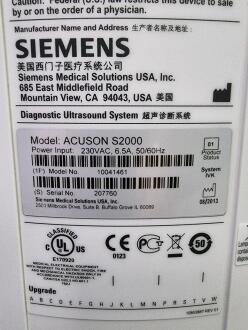 Siemens Acuson S2000 Ultrasound System - 4