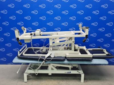 1 x Medi Plinth 2-section and 1 x Huntleigh Akron 3-Section Electric Patient Couch
