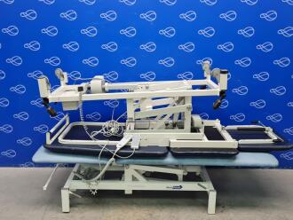 1 x Medi Plinth 2-section and 1 x Huntleigh Akron 3-Section Electric Patient Couch