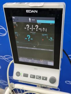 2 x Edan iM3 Vital Signs Monitor on Rollstand - 2