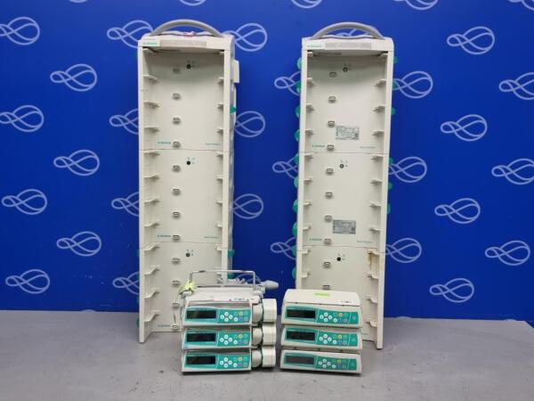 3 x B Braun Infusomat Space Infusion Pump, 3 x B Braun Perfusor Syringe Driver 2 x B Braun Space Station Docks