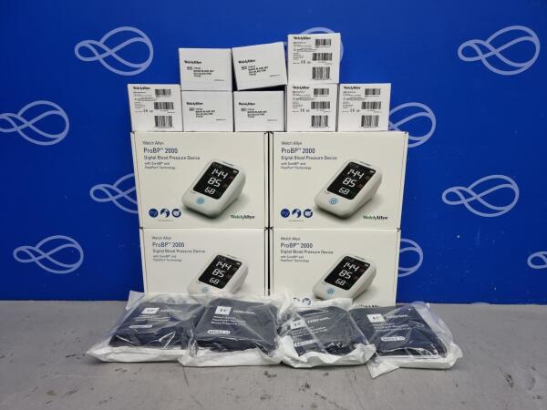 4 x Welch Allyn ProBP 2000 Digital Blood Pressure Device - Boxed as New