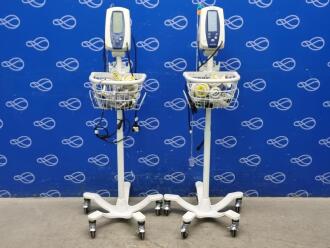 2 x Welch Allyn Spot Vital Signs Monitor on Rollstand