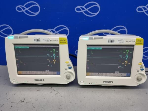 2 x Philips Intellivue MP30 Patient Monitor