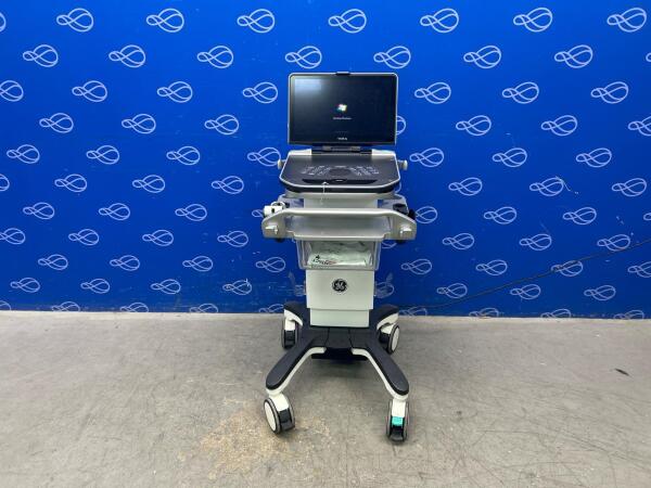 GE Vivid IQ Portable Ultrasound System on Trolley
