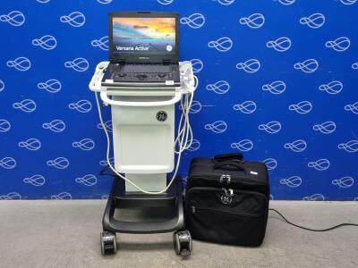 GE Versana Active Portable Ultrasound System on GE Cart - No SSD