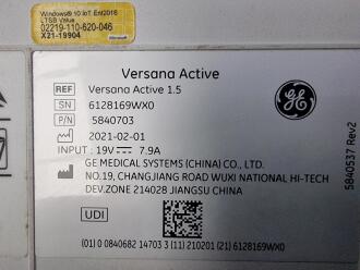 GE Versana Active Portable Ultrasound System on GE Cart - No SSD - 3