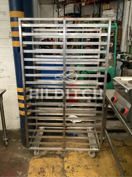 SS Large Mobile Tray Rack