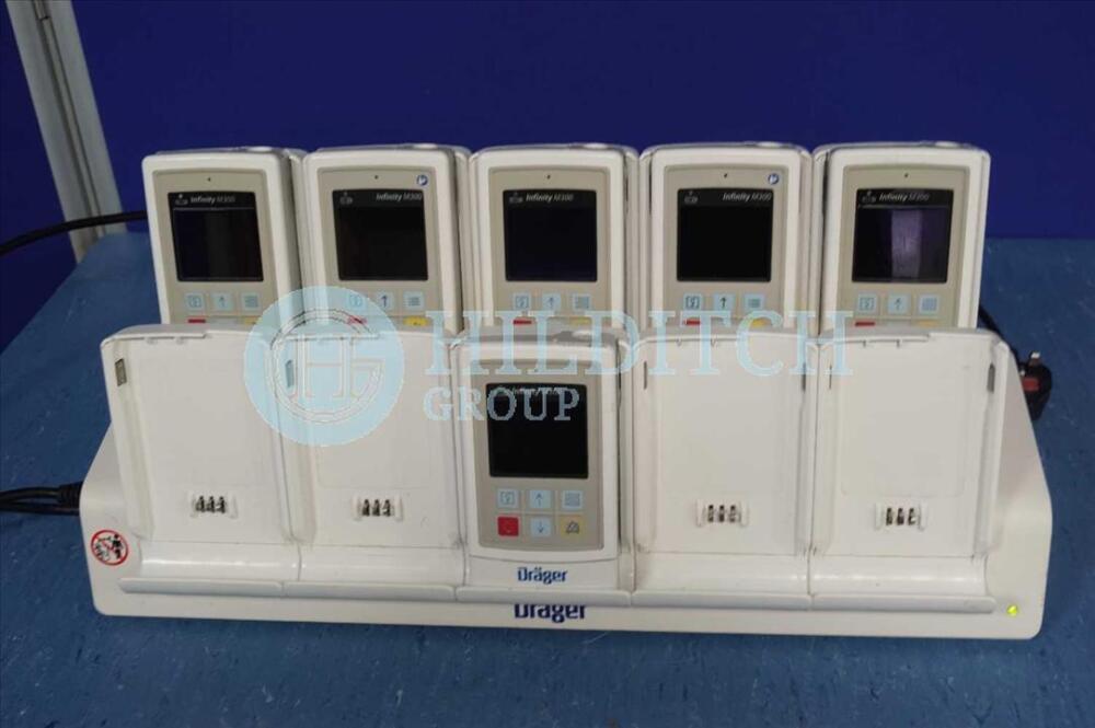 6 x Draeger Infinity M300 Monitors On Base Charger Unit