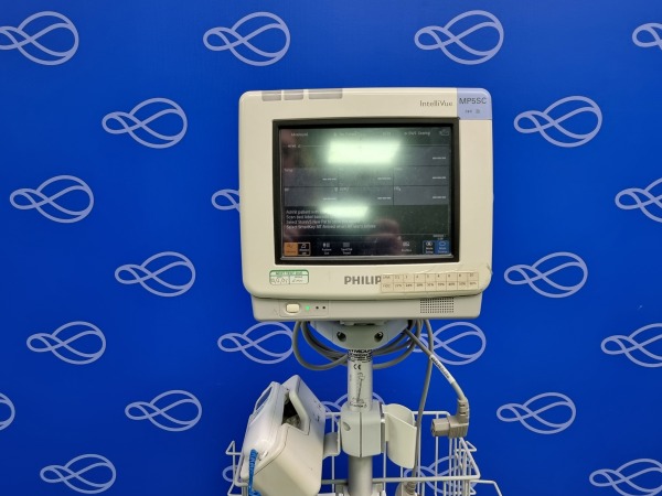 Philips IntelliVue MP5SC Patient Monitor on Rollstand