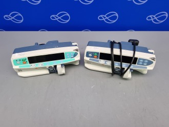 1 x CareFusion Alaris PK Syringe Pump, and 1 x Alaris GH Syringe Pump