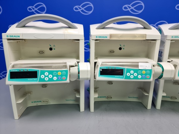 4 x Braun Perfusor Space Syringe Pumps with 4 x SpaceStation Docking Units