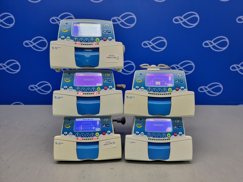 5 x Fresenius Kabi Volumat MC Agilia Infusion Pumps