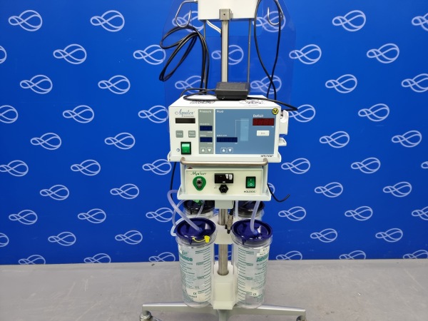 Hologic Aquilex Fluid Control System and MySure Hysteroscopic Tissue Removal Control Unit on Rollstand