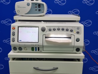 GE Corometrics 250cx Series Fetal Monitor on Trolley - 2