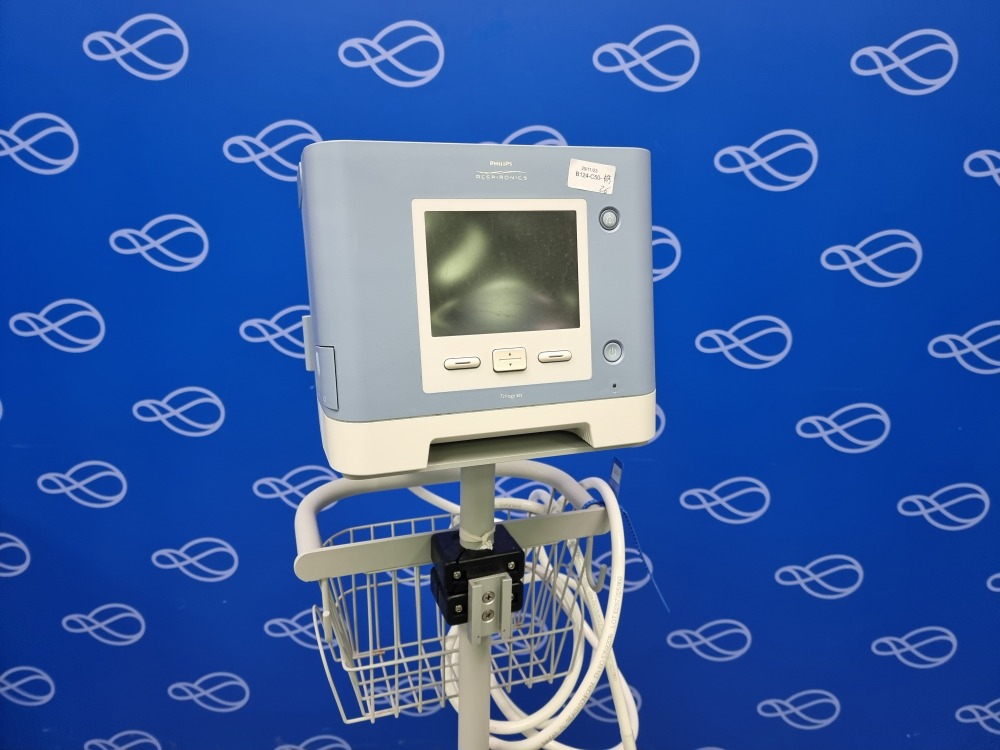 Philips Respironics Trilogy 202 Ventilator on Rollstand