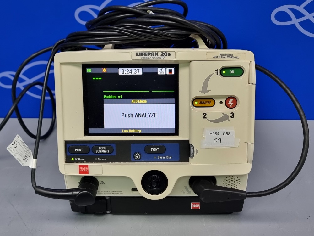 Physio Control Lifepak 20e Defibrillator with Pace Function