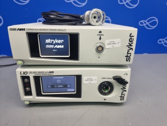 Stryker 1588 AIM Camera Processor, Stryker LIO LED Light Source, and Stryker 1588 AIM Camera Head