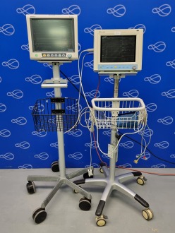 Mindray MEC-1000 Patient Monitor on Rollstand, Mindray iM-9800 Patient Monitor on Rollstand - 2