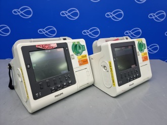 2 x Philips Heartstart XL+ Defibrillator (1 x With Pacing) - 2