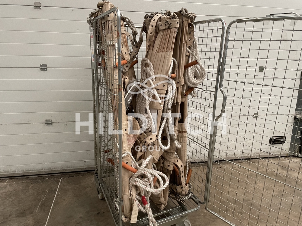 7 x Wood / Fabric Rescue Stretchers