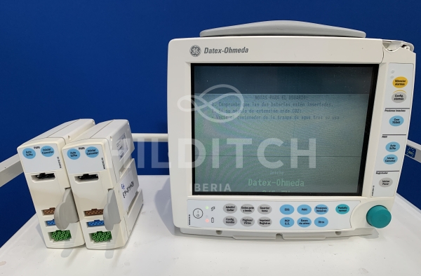 GE Datex Ohmeda Patient Monitor with two modules