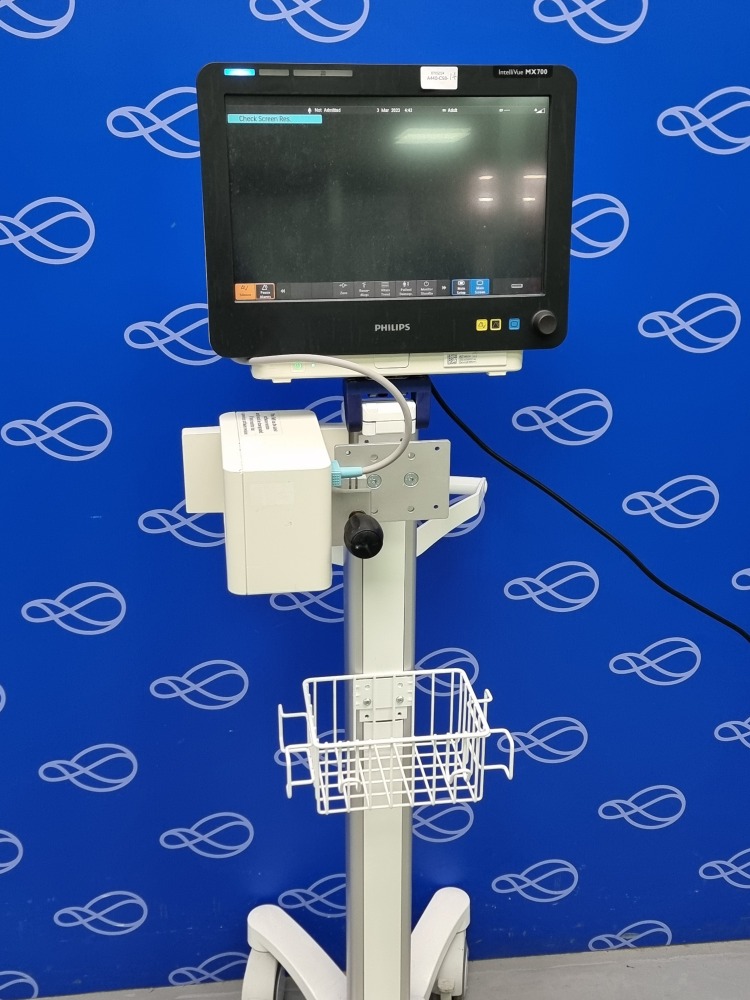 Patient Monitoring Upgrade Rack Philips Intellivue MX700 Patient Monitor with Module Rack on Rollstand