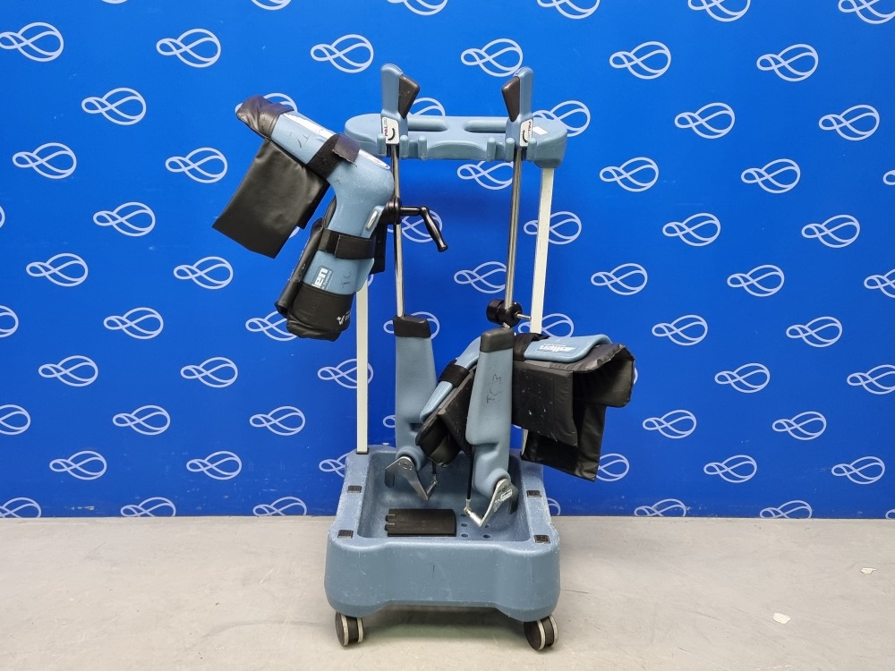 2 x Allen Medical Leg Stirrups and Accessory Rack