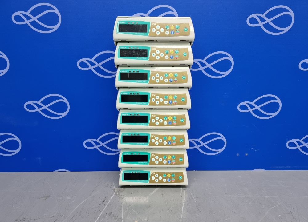 8 x B Braun Infusomat Space ICU Infusion Pump