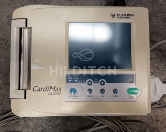 Fukuda Denshi CardiMax FX-7202 ECG Machine with 10 Leads - 2