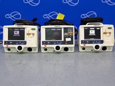 3 x Physio Control Lifepak 20e Defibrillator