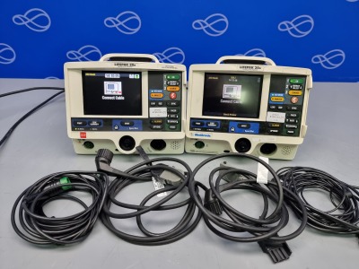 2 x Physio-Control Lifepak 20e Defibrillators (Both With Pacing)