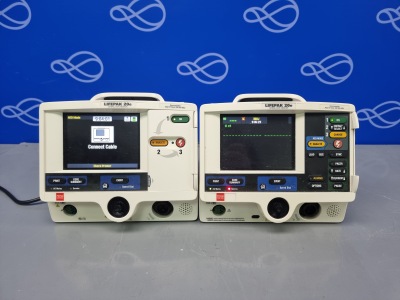 2 x Physio Control LifePack 20e Defibrillators with Pacing