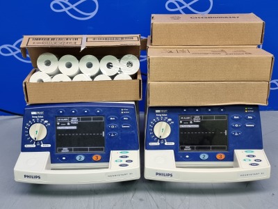 2 x Philips Heartstart XL Defibrillator with Pace Function