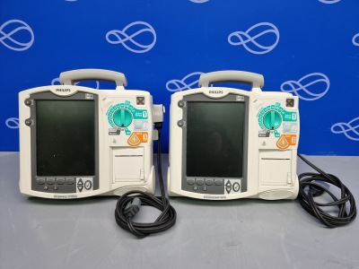 2 x Philips Heartstart MRx Defibrillators